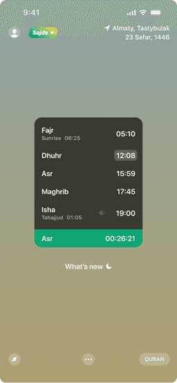 Prayer times